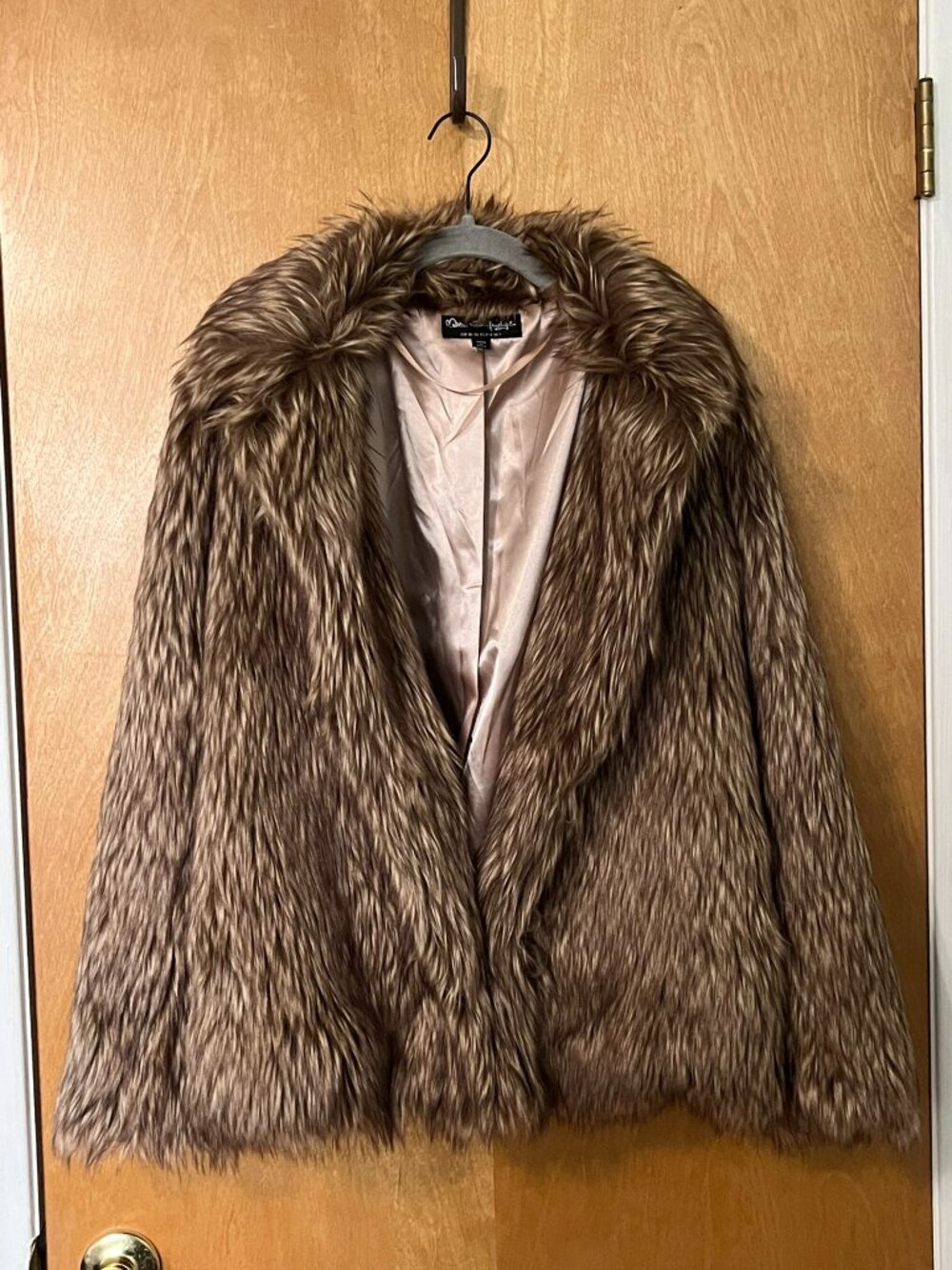 Vintage Miss Selfridge Brown Faux Fur Coat | US Size 2–4 / UK Size S
